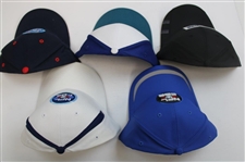 Five (5) Various Official CBS Sports Media Issued NFL Hats - Unworn