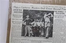 April 13, 1953 New York Times Page 'Hogan Captures Masters Golf'
