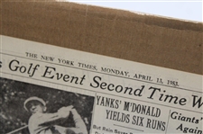 April 13, 1953 New York Times Page 'Hogan Captures Masters Golf'