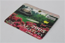 2005 Masters Tournament SERIES Badge #Q03232 - Tiger Woods Win & Jack's Final Masters