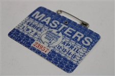 1979 Masters Tournament SERIES Badge #23957 - Fuzzy Zoeller Winner