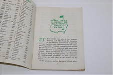 1964 Masters Tournament Spectator Guide - Arnold Palmer Winner