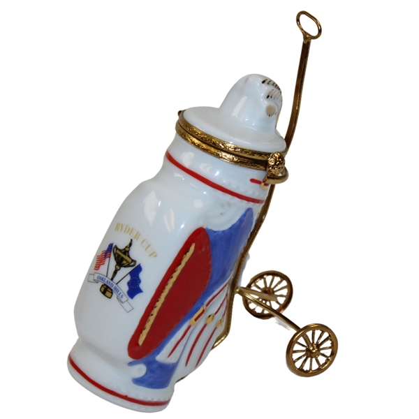 2004 Ryder Cup at Oakland Hills Ltd Ed Porcelain Golf Bag w/Carrier
