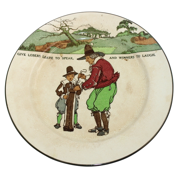 Royal Doulton Give Losers Leave To Speak, And Winners To Laugh Plate