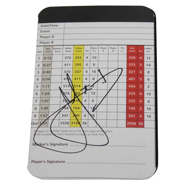 Cam Smith Signed St. Andrews Old Course Scorecard JSA ALOA