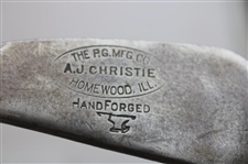 A.J. Christie Hand Forged Smooth Face LH Club w/Sheep Skin Grip & J. Duncan Stirling Gibson Star Iron