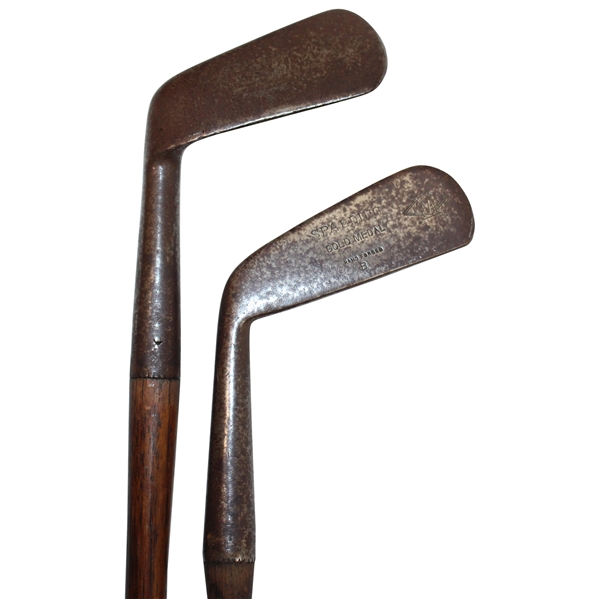 Two (2) LH Spalding Gold Medal Hand Forged Irons Circa 1905