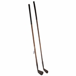 Two (2) LH Spalding Gold Medal Hand Forged Irons Circa 1905