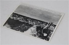 Ben Hogan 1950 US Open at Merion Winning Putt on 18th Green Wire Photo