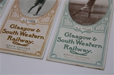 c.1910 Set Of “Far And Sure”  Golfing Resorts Advertising Bookmarks From The Glasgow& South Western Railway