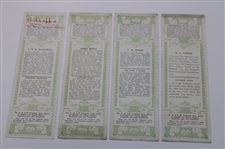 c.1910 Set Of “Far And Sure”  Golfing Resorts Advertising Bookmarks From The Glasgow& South Western Railway