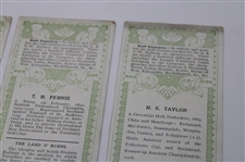 c.1910 Set Of “Far And Sure”  Golfing Resorts Advertising Bookmarks From The Glasgow& South Western Railway