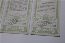 c.1910 Set Of “Far And Sure”  Golfing Resorts Advertising Bookmarks From The Glasgow& South Western Railway