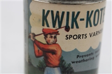 Kwik - Kote Sports Varnish - Circa 1940'S - 50'S