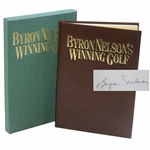 Byron Nelson Twice Signed 1973 'Byron Nelson's Winning Golf' LTD ED #484/500 Book JSA ALOA