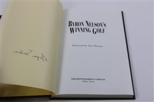 Byron Nelson Twice Signed 1973 'Byron Nelson's Winning Golf' LTD ED #484/500 Book JSA ALOA