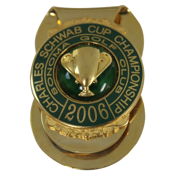 Brad Bryant’s 2006 Charles Schwab Cup at Sonoma Golf Club Badge