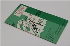 Fuzzy Zoeller Signed 1979 Masters Tournament Spectator Guide JSA ALOA