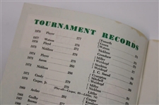 Fuzzy Zoeller Signed 1979 Masters Tournament Spectator Guide JSA ALOA