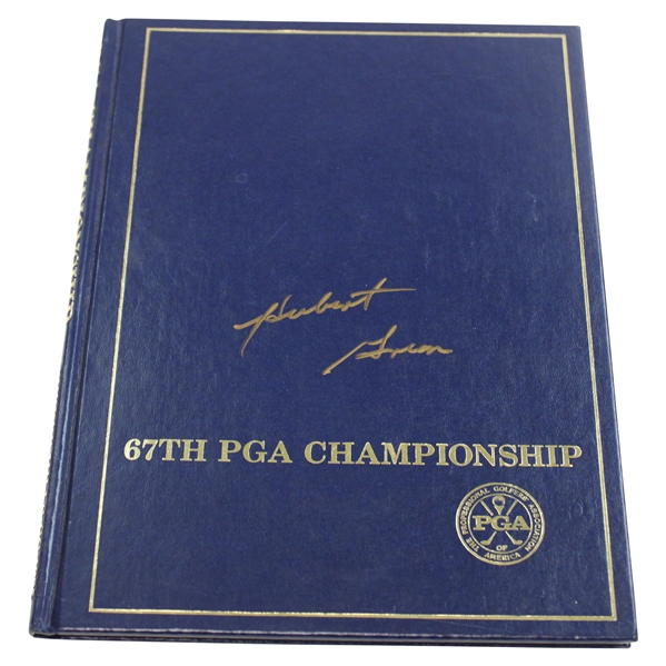 Hubert Green Signed 1985 PGA Championship at Cherry Hills Program JSA ALOA