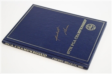 Hubert Green Signed 1985 PGA Championship at Cherry Hills Program JSA ALOA