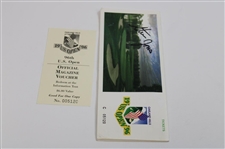 Steve Jones Signed 1996 US Open at Oakland Hills Ticket Set JSA ALOA