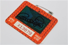 Bernhard Langer Signed 1985 & 1993 Masters SERIES Badges JSA ALOA