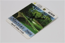 Trevor Immelman Signed 2008 Masters Tournament SERIES Badge #R07819 JSA ALOA