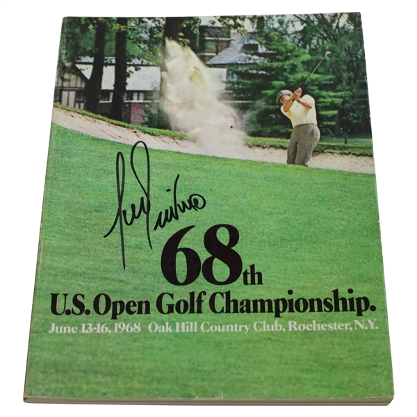 Lee Trevino Signed 1968 US Open at Oak Hill Program JSA ALOA