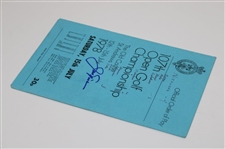 Jack Nicklaus Signed 1978 The Open at St. Andrews Saturday Order of Play Booklet JSA ALOA