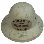 Palmer, Nicklaus, Goalby & 11 Others Signed 1963 Tournament of Champions Gallery Control Hat JSA ALOA