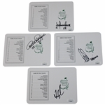 Trevino, Immelman, Langer & Couples Signed Augusta National Golf Club Scorecards JSA COA