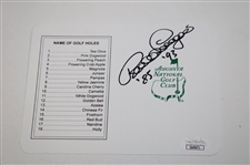Trevino, Immelman, Langer & Couples Signed Augusta National Golf Club Scorecards JSA COA