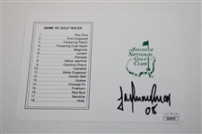 Trevino, Immelman, Langer & Couples Signed Augusta National Golf Club Scorecards JSA COA