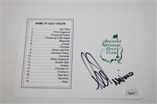 Trevino, Immelman, Langer & Couples Signed Augusta National Golf Club Scorecards JSA COA