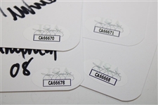 Trevino, Immelman, Langer & Couples Signed Augusta National Golf Club Scorecards JSA COA