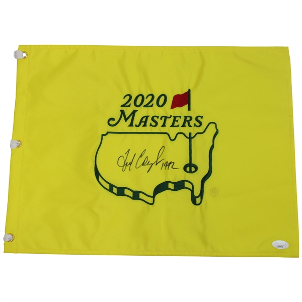 Fred Couples Signed 2020 Masters Tournament Embroidered Flag Inscribed 1992 JSA #CA66655