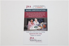 Fred Couples Signed 2020 Masters Tournament Embroidered Flag Inscribed '1992' JSA #CA66655