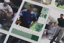 Nine (9) Tiger Woods Upper Deck & SP Authentic Golf Cards 