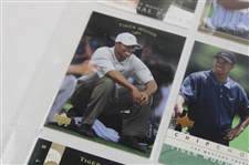 Nine (9) Tiger Woods Upper Deck & SP Authentic Golf Cards 