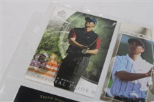Nine (9) Tiger Woods Upper Deck & SP Authentic Golf Cards 