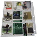Nine (9) Tiger Woods Upper Deck & SP Authentic Golf Cards 