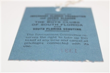 1978 Jackie Gleason Inverrary Classic Daily Ticket #1336 - Nicklaus Win