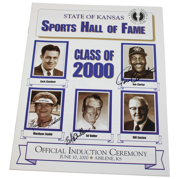 Carter, Buller & Smith Signed 2000 Kansas Sports HOF Program JSA ALOA