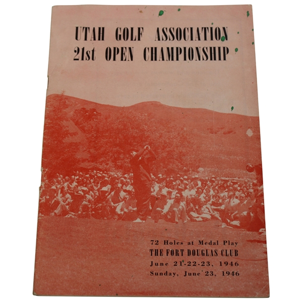 1946 Utah Golf Association 21st Open Championship Program