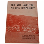 1946 Utah Golf Association 21st Open Championship Program