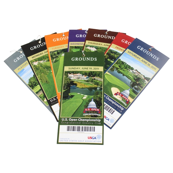 2011 US Open at Congressional Country Club Ticket Set