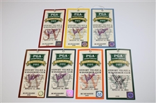Rich Beem Signed 2002 PGA Championship at Hazeltine Stewart Village & Wanamaker Club Ticket Set JSA ALOA