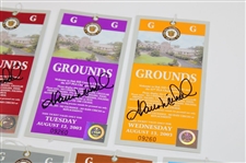 Shaun Micheel Signed 2003 PGA Championship at Oak Hill Country Club Ticket Set JSA ALOA