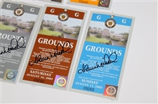 Shaun Micheel Signed 2003 PGA Championship at Oak Hill Country Club Ticket Set JSA ALOA
